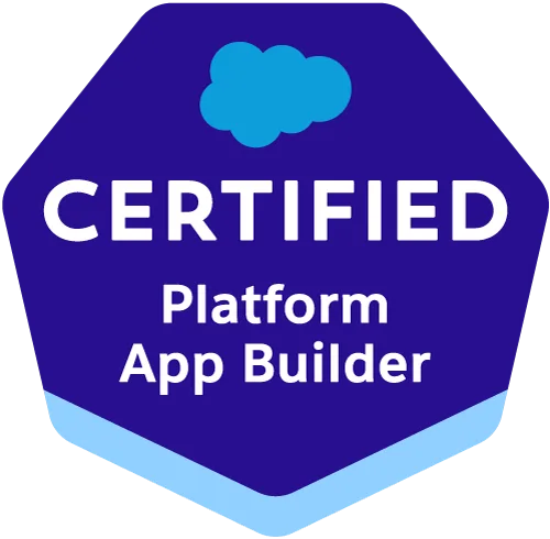 Salesforce Certified Platform App Builder badge